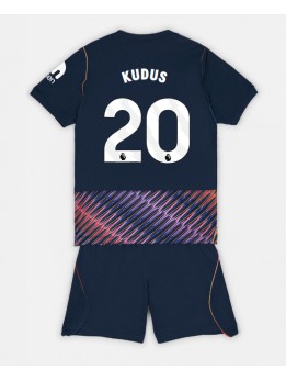 Tottenham Hotspur Mohammed Kudus #20 Replika Borta Kläder Barn 2026-27 Kortärmad (+ byxor)